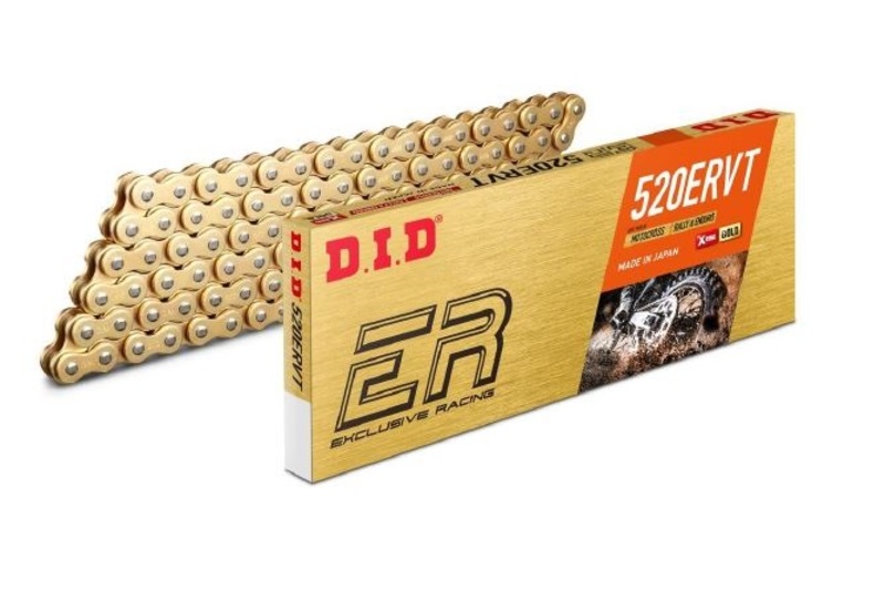 Ketju 520 ERVT X-Rengas 118-lenkkiä Kulta - D.I.D