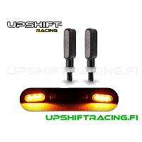 Vilkkupari Alumiini 73mm LED Musta - Upshift Racing