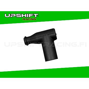 Tulpanhattu Silikonia 90° Kulmalla Musta - Upshift Racing